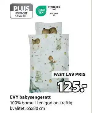 JYSK EVY babysengesett, NOK 125 tilbud