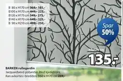 JYSK BARKEN rullegardin tilbud