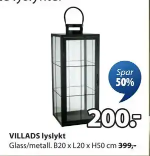 JYSK VILLADS lyslykt, NOK 200 tilbud