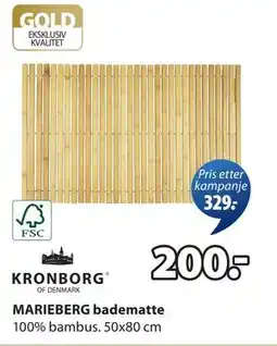 JYSK MARIEBERG badematte, NOK 200 tilbud