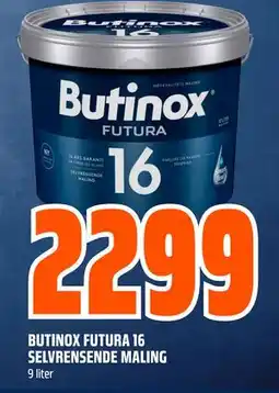 Obs Bygg BUTINOX FUTURA 16 SELVRENSENDE MALING, NOK 2299 tilbud