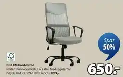 JYSK BILLUM kontorstol, NOK 650 tilbud