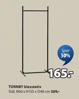 JYSK TORNBY klesstativ, NOK 165 tilbud