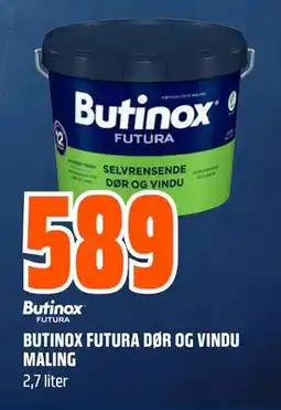 Obs Bygg BUTINOX FUTURA DØR OG VINDU MALING, NOK 589 tilbud