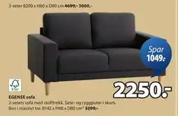 JYSK EGENSE sofa tilbud