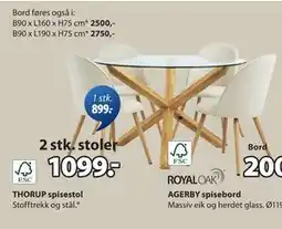 JYSK THORUP spisestol, NOK 1099 tilbud