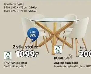 JYSK THORUP spisestol, NOK 1099 tilbud