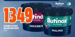 Obs Bygg BUTINOX FUTURA MALING/DEKKBEIS, NOK 1349 tilbud