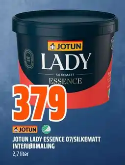Obs Bygg JOTUN LADY ESSENCE 07/SILKEMATT INTERIØRMALING, NOK 379 tilbud