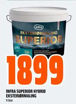 Obs Bygg INFRA SUPERIOR HYBRID EKSTERIØRMALING, NOK 1899 tilbud