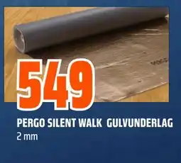 Obs Bygg PERGO SILENT WALK GULVUNDERLAG, NOK 549 tilbud