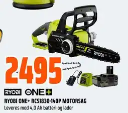 Obs Bygg RYOBI ONE+ RCS1830-140P MOTORSAG, NOK 2495 tilbud