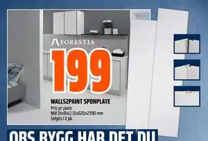 Obs Bygg WALLS2PAINT SPONPLATE, NOK 199 tilbud