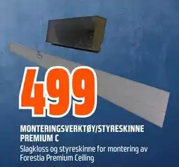 Obs Bygg MONTERINGSVERKTØY/STYRESKINNE PREMIUM C, NOK 499 tilbud
