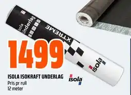 Obs Bygg ISOLA ISOKRAFT UNDERLAG, NOK 1499 tilbud