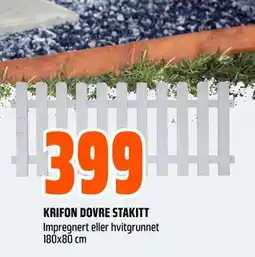 Obs Bygg KRIFON DOVRE STAKITT, NOK 399 tilbud
