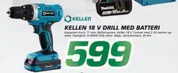 Coop Byggmix KELLEN 18 V DRILL MED BATTERI, NOK 599 tilbud