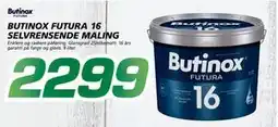 Coop Byggmix BUTINOX FUTURA 16 SELVRENSENDE MALING, NOK 2299 tilbud