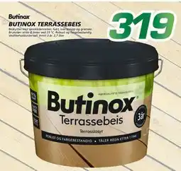 Coop Byggmix BUTINOX TERRASSEBEIS, NOK 319 tilbud