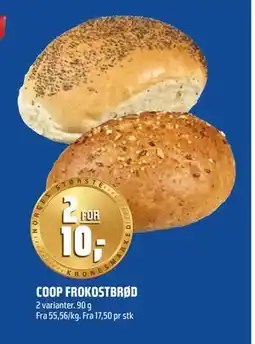 Coop Obs COOP FROKOSTBRØD, NOK 10 tilbud