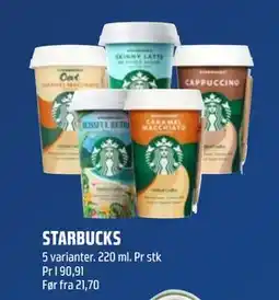 Coop Obs STARBUCKS, NOK 20 tilbud