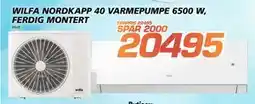 Coop Byggmix WILFA NORDKAPP 40 VARMEPUMPE 6500 W, FERDIG MONTERT, NOK 20495 tilbud