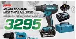 Coop Byggmix MAKITA DDF482RTJ DRILL MED 2 BATTERIER, NOK 3295 tilbud