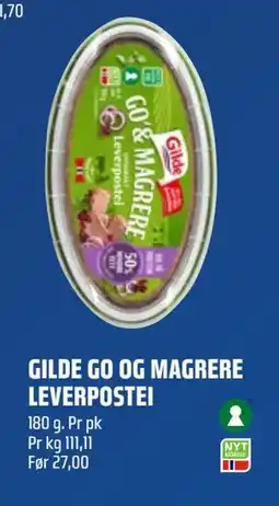 Coop Obs GILDE GO OG MAGRERE LEVERPOSTEI, NOK 20 tilbud