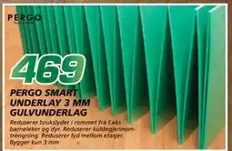 Coop Byggmix PERGO SMART UNDERLAY 3 MM GULVUNDERLAG, NOK 469 tilbud