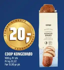 Coop Obs COOP KONGEBRØD, NOK 20 tilbud