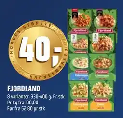 Coop Obs FJORDLAND, NOK 40 tilbud