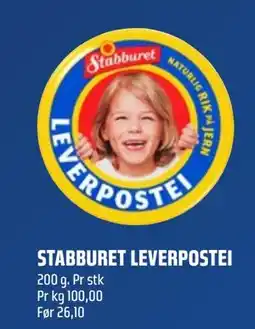 Coop Obs STABBURET LEVERPOSTEI, NOK 20 tilbud