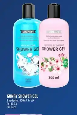 Coop Obs GUNRY SHOWER GEL, NOK 10 tilbud