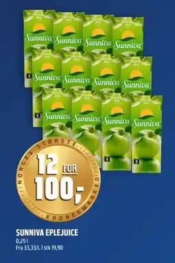 Coop Obs SUNNIVA EPLEJUICE, NOK 100 tilbud