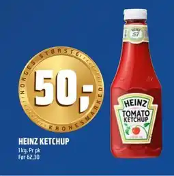 Coop Obs HEINZ KETCHUP, NOK 50 tilbud