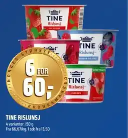 Coop Obs TINE RISLUNSJ, NOK 60 tilbud