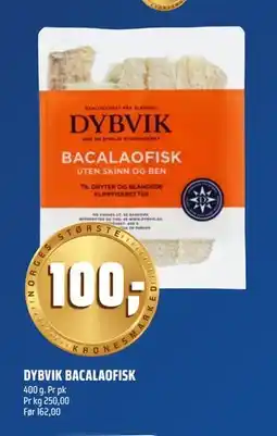 Coop Obs DYBVIK BACALAOFISK, NOK 100 tilbud
