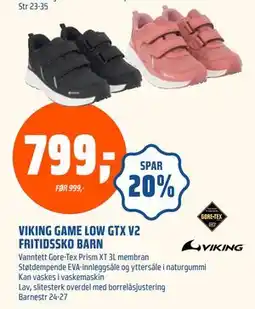 Coop Obs VIKING GAME LOW GTX V2 FRITIDSSKO BARN, NOK 799 tilbud