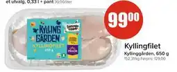 Spar Kyllingfilet, NOK 99 tilbud