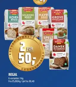 Coop Obs REGAL, NOK 50 tilbud