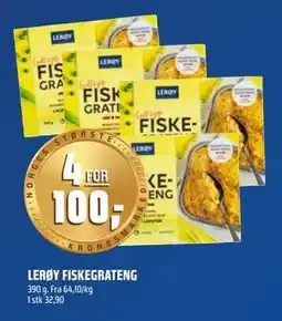 Coop Obs LERØY FISKEGRATENG, NOK 100 tilbud