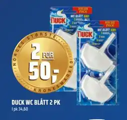 Coop Obs DUCK WC BLÅTT 2 PK, NOK 50 tilbud