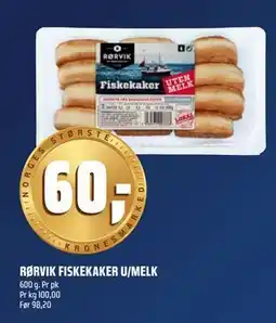 Coop Obs RØRVIK FISKEKAKER U/MELK, NOK 60 tilbud