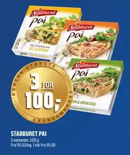 Coop Obs STABBURET PAI, NOK 100 tilbud