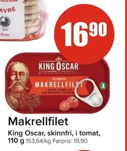 Spar Makrellfilet, NOK 16.9 tilbud