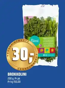 Coop Obs BROKKOLINI, NOK 30 tilbud