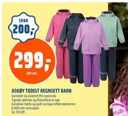 Coop Obs ASKØY TODELT REGNSETT BARN, NOK 299 tilbud