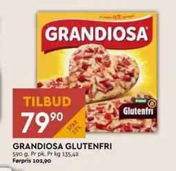 Coop Mega GRANDIOSA GLUTENFRI, NOK 79.9 tilbud