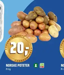 Coop Obs NORSKE POTETER, NOK 20 tilbud