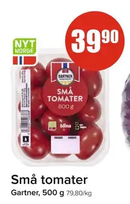 Spar Små tomater, NOK 39.9 tilbud